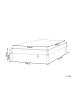 Beliani Doppelbett VEYRAC in Braun - (W) 128 x (H) 38 x (L) 211 cm