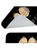 Mr. & Mrs. Panda badezimmermatte Eulen Liebe mit Spruch in Schwarz