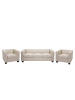 MCW 3-1-1 Couchgarnitur Lille, Kunstleder, creme