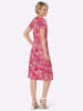 Sieh an! Jersey-Kleid in fuchsia-papaya-bedruckt