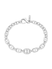 Giorgio Martello Milano Armband Gliederkette Mit Zirkonia in Silber