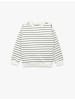 KOTON SWEATSHIRTS in Ekru Gestreift