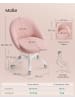 SONGMICS Bürostuhl Lenna in pastellrosa - (B)60 x (H)(80-90) x (T)60 cm