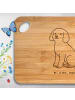 Mr. & Mrs. Panda holzschneidebrett Kleinpudel Moment ohne Spruch in Braun