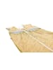 Kinderhaus Blaubär Sommer Schlafsack Anni light white leaves TOP in Mustard
