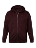 Men Plus Sweatjacke in dunkel weinrot