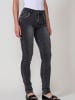 KOROSHI Schlanke Push-Up-Jeans mit Stickerei für Damen in SCHWARZER DENIM