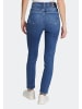 FUTURE:PEOPLE. Jeanshose 03:00 SLIM FIT - HIGH WAIST in BASIC BLUE USED, DESTROYED