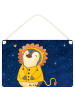 Mr. & Mrs. Panda Dekobrett Löwe Astrologie Design ohne Spruch in Weiß