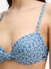 Marc O'Polo Bügel-Bikini-Top Shiny in coronet blue print
