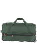 travelite Basics - Rollenreisetasche 51/64L 55 cm erw. (bordeaux) in dunkelgrün