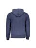 La Martina Blauer Baumwoll-Kapuzenpullover
