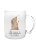 Mr. & Mrs. Panda Teetasse Hund Liebe mit Spruch in Transparent