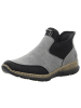 rieker Slipper in grau kombi