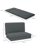 HOMCOM Bodensofa-270L x 138B x 10H cm-Dunkelgrau