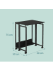 relaxdays Schreibtisch "klappbar" in Schwarz - (B)60 x (H)75 x (T)50 cm