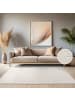 KADIMA DESIGN Teppich Kurzflor Struktur Wohnzimmer in Creme