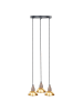 Beliani Pendelleuchten CASTALY in Messing/Schwarz - (W) 30 x (H) 110 x (L) 30 cm