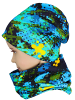 TupTam Unisex Set Kinder Beanie Mütze Schlauchschal in grün/blau