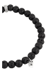 KUZZOI Armband 925 Sterling Silber in Schwarz