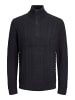 Jack & Jones Sweatshirt mit halbem Reißverschluss in Dark Navy