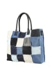 collezione alessandro Schultertasche " Patchwork Jeans " in blau