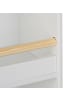 relaxdays Kinderbücherregal in Weiß/ Natur - (B)50 x (H)95,5 x (T)24 cm