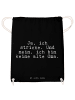 Mr. & Mrs. Panda gym rucksack Ja, ich stricke. Und... mit Spruch in Schwarz