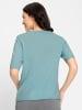 WITT WEIDEN Feinstrick-Pullover in aqua-meliert
