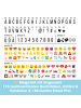 EASYmaxx LED-Leuchtkasten Würfel - 173 Buchstaben & 150 Moodjis