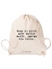 Mr. & Mrs. Panda Stoffbeutel Wenn du nicht mehr... mit Spruch in Creme