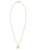 Elli Halskette 925 Sterling Silber Buchstabe, Buchstabe - A in Gold