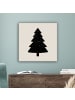OnlyWow Leinwand Bilder Schwarz