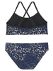 Buffalo Bustier-Bikini in blau bedruckt