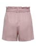 JACQUELINE de YONG Kurze Stoff Shorts Paperback Hose aus Leinen JDYSAY in Rosa