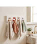relaxdays Kindergarderobe in Braun/ Grau - (B)38 x (H)10 x (T)5,5 cm