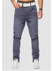 98-86 Chino Hose Tapered Leg Reine H1421 in Blau