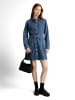 TOM TAILOR Denim Mini-Jeanskleid in Blusenoptik in Clean Mid Stone Blue Denim
