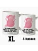 Mr. & Mrs. Panda Teebecher Axolotl Hurra mit Spruch in Weiß