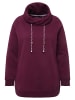 Ulla Popken Sweatshirt in dunkle beere