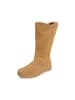 VITAFORM Veloursleder & Doubleface Stiefel in camel