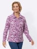 WITT WEIDEN Fleece-Shirt in orchidee-violett-bedruckt
