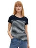 TOM TAILOR Denim T-Shirt RELAXED STRIPED in Mehrfarbig