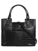 Cluty Handtasche echt Leder in schwarz