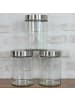 GAUMENKICK 3x Vorratsglas M Vorratsdose 1,25l in transparent