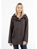 Schmuddelwedda Damen Regenjacke in Dunkelbraun-271