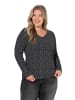 Ulla Popken Langarmshirt in schwarz