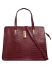 Cluty Handtasche echt Leder in dunkelrot