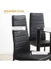 HOMCOM Esszimmergruppe-120L x 60B x 97H cm-Schwarz