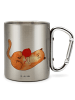 Mr. & Mrs. Panda Becher Katze Wolle ohne Spruch in Silber